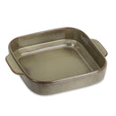 Round&Square Glaze Stoneware Oven Baking Dish Plate Set w/ Handle