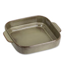 Round&Square Glaze Stoneware Oven Baking Dish Plate Set w/ Handle