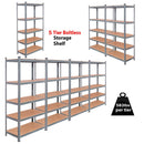 Heavy Duty Steel 71'' 5 Level Garage Shelf Metal Storage Adjustable Shelves Unit