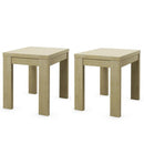 Set of 2 European Style End Coffee Table Nightstand Bedroom Living Room