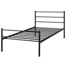 Twin Size Metal Bed Frame Platform Mattress Foundation W/Headboard HW65776