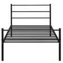 Twin Size Metal Bed Frame Platform Mattress Foundation W/Headboard HW65776