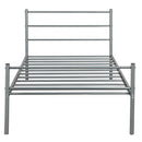 Twin Size Metal Bed Frame Platform Mattress Foundation W/Headboard HW65776