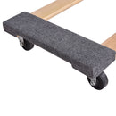 30''x 18'' Furniture Dolly Moving Carrier Mover Handle Casters 1000lbs Capacity