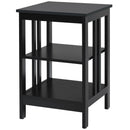 2PCS 3-tier Side Table Nightstand Sofa End Table Storage Display Shelf 2*HW65689
