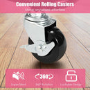 3 Tier Rolling Cart W/Wheels Practical Handle&ABS Storage Basket Organizer Pink