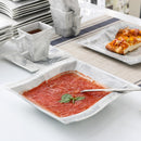 56-Piece Marble Grey Porcelain Dinner Set