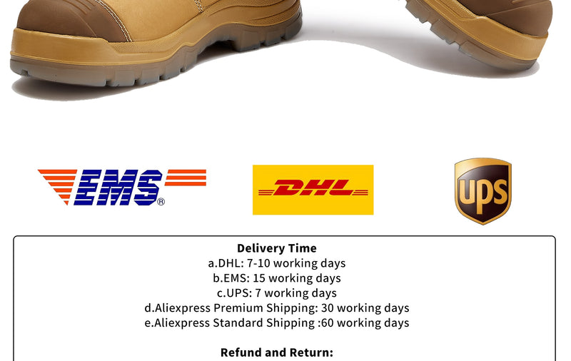 Safety Shoes Steel Toe Cap Water Repellent Genuine Leather Work Boots Indestructible Shoes  Chelsea Footwear