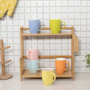 6-Piece 6-Colors 370ML Porcelain Coffee Mug Set Ceramic