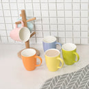 6-Piece 6-Colors 370ML Porcelain Coffee Mug Set Ceramic