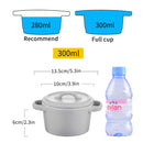 4-Piece 300ML Small Ceramic Ramekins Baking Plate Dish with Lid