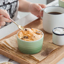 6/12-Piece 300ML Porcelain Souffle Cup Bake Plate Set Souffle Cup