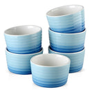 6/12-Piece 300ML Porcelain Souffle Cup Bake Plate Set Souffle Cup