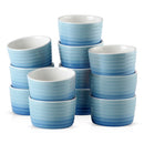 6/12-Piece 300ML Porcelain Souffle Cup Bake Plate Set Souffle Cup