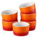 6/12-Piece 300ML Porcelain Souffle Cup Bake Plate Set Souffle Cup