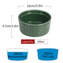 6-Piece Green Round Baking Ramekins Dishes Set Oven Safe