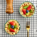 6-Piece Green Round Baking Ramekins Dishes Set Oven Safe