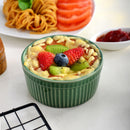 6-Piece Green Round Baking Ramekins Dishes Set Oven Safe
