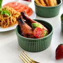 6-Piece Green Round Baking Ramekins Dishes Set Oven Safe