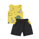 Summer Kids Infant Clothing Sets Baby Boby Toddler Boys Clothes Football Basketball Sports Vest T-shrits Shorts Tracksuit D30