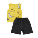 Summer Kids Infant Clothing Sets Baby Boby Toddler Boys Clothes Football Basketball Sports Vest T-shrits Shorts Tracksuit D30