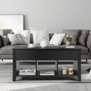 Lift Top Coffee Table w/ Storage Compartment Shelf Living Room Black/Retro
