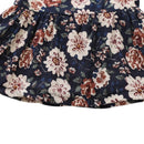 Baby Girls Winter Dress Coats Princess Fur Vest with Long Sleeve Floral Fleece Dress
