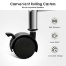 6 Drawer Rolling Storage Cart w/Hanging Bar Office School Organizer HW65858