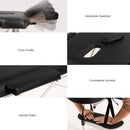84"L Portable Massage Table Adjustable Facial Salon Spa Bed w/ Carry Case White/Black