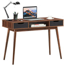 Computer Desk Writing Table w/ Drawers Laptop PC Workstation Home Walnut/Oak