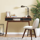 Computer Desk Writing Table w/ Drawers Laptop PC Workstation Home Walnut/Oak