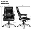 Executive Big & Tall Office Chair High Back Task Chair w/ Lumbar Support Black