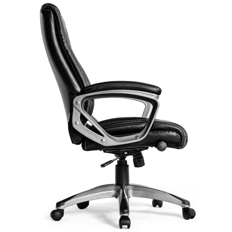 Executive Big & Tall Office Chair High Back Task Chair w/ Lumbar Support Black