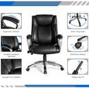 Executive Big & Tall Office Chair High Back Task Chair w/ Lumbar Support Black
