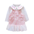 Autumn Casual Baby Girls Long Sleeve Patchwork Princess Dress Kids Sundress Hot Sale