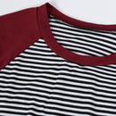 Womens Long Sleeve Stripe Maternity Nursing Dress for Breastfeeding winter pregnant dress nightgown cotton sleepwear