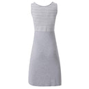 Women's Sleeveless Nursing Tank Dress Stripe Maternity Dress Breastfeeding Pregnancy Clothes Pregnant Women Summer Dresses D30