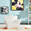 Kids Sofa Armrest Chair Couch Children Toddler Birthday Gift w/ Ottoman HW54194