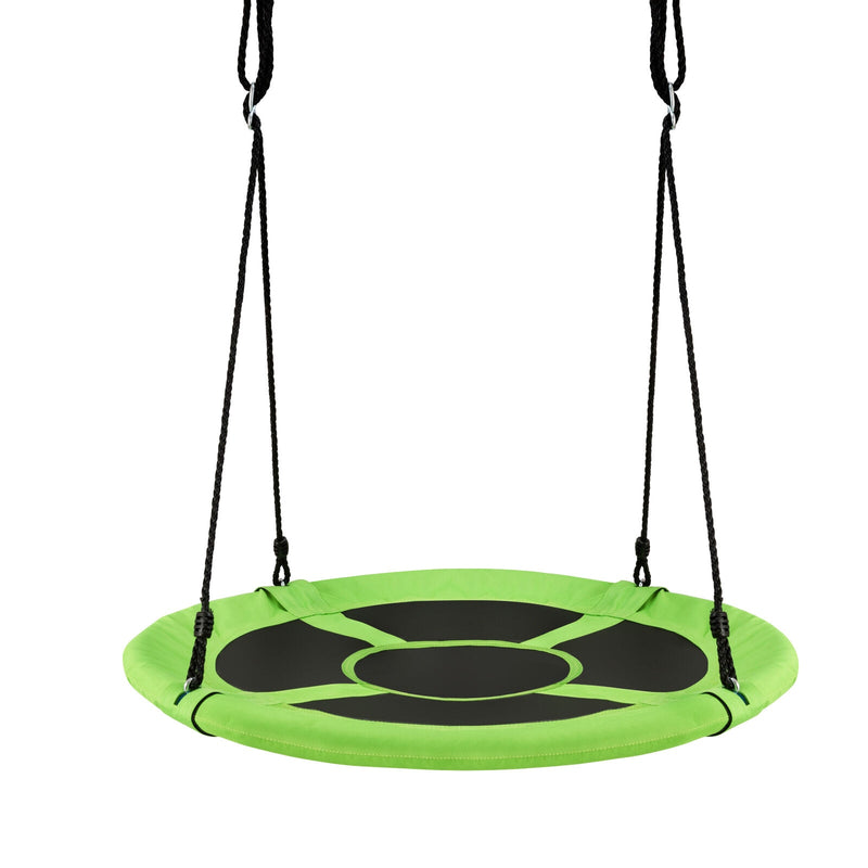 40" 770 lbs Flying Saucer Tree Swing Kids Gift w/ 2 Tree Hanging Straps Green