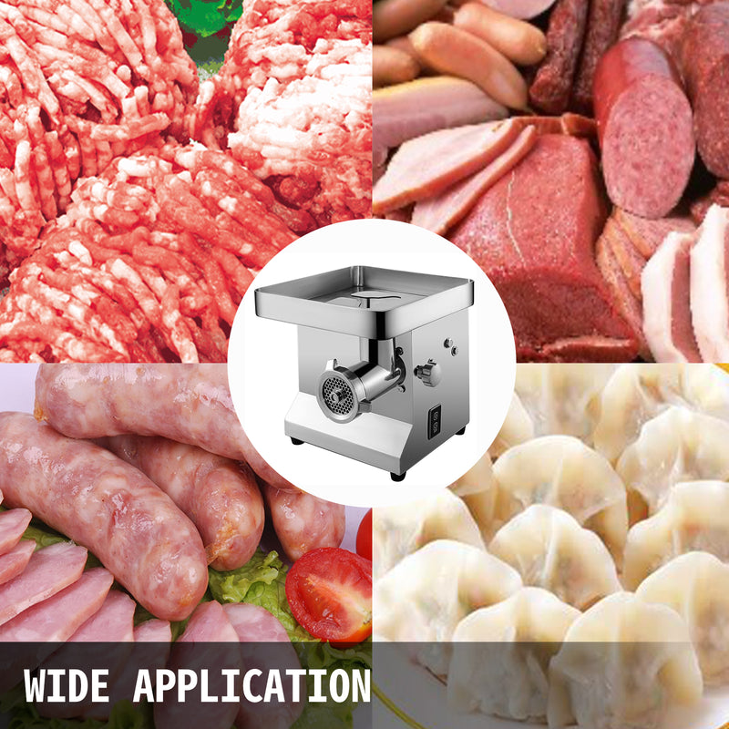 Electric Meat Grinder Mincer Machine 1100W Commercial 300KG/H Sausage Stuffer Maker
