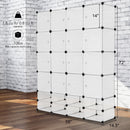 DIY 16+8 Cube Portable Clothes Wardrobe Cabinet Closet Storage Organizer W/Doors
