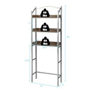 3-Tier Over-The-Toilet Bathroom Spacesaver Storage Rack Standing Shelf Organizer