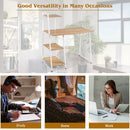 Computer Desk with Shelves Study Writing Desk Workstation with Bookshelf  HW65585