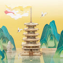 Robotime Rolife 275pcs DIY 3D Five-storied Pagoda Wooden Puzzle Game