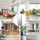 59"Full Length Body Mirror Aluminum Frame Leaning Hanging Dressing Mirror HW66483