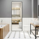 59"Full Length Body Mirror Aluminum Frame Leaning Hanging Dressing Mirror HW66483