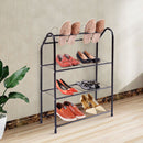 Black 4 Tire Metal Shoe Tower Shelf Storage Rack Cabinet Dorm Home Furniture New