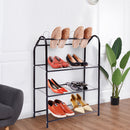 Black 4 Tire Metal Shoe Tower Shelf Storage Rack Cabinet Dorm Home Furniture New