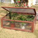 Garden Portable Wooden Green House Cold Frame Raised Plants Bed Protection GT3567