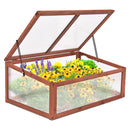Garden Portable Wooden Green House Cold Frame Raised Plants Bed Protection GT3567